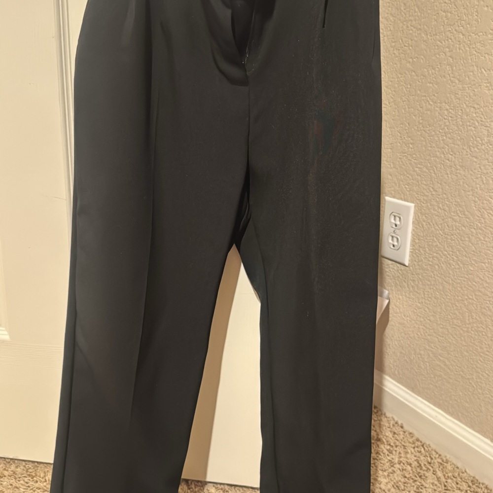Zara Black Straight-Leg Women's Pants